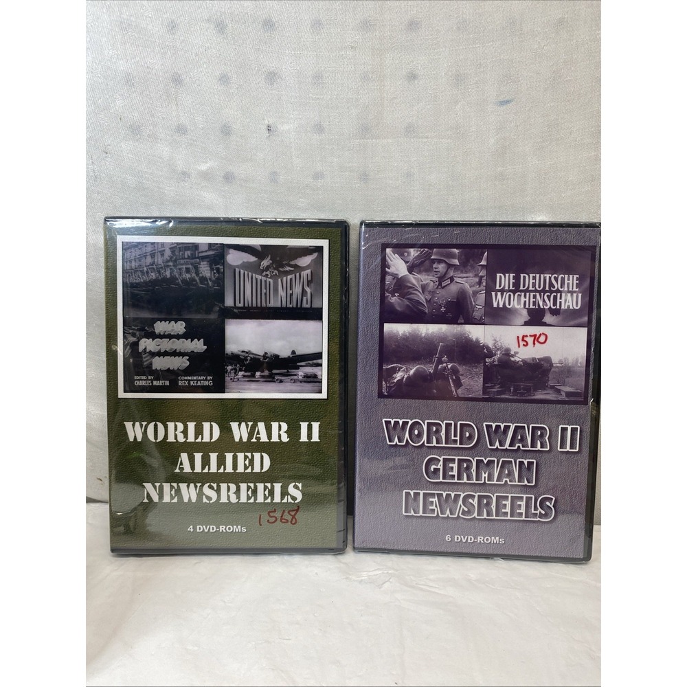 World War 2 Allied & German Newsreels 10 Dvd Roms For Computer Genes Weird Stuff